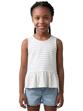Miles the Label baby girl striped tank top